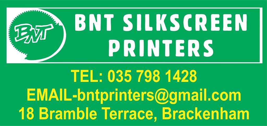 B N T Silkscreen PRINTERS